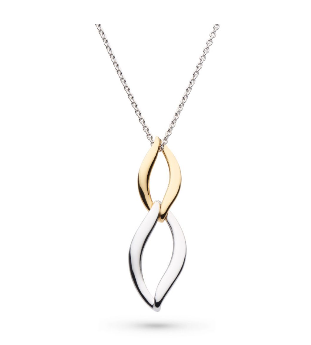 Picture of Entwine Twine Link Duo Golden Necklace
