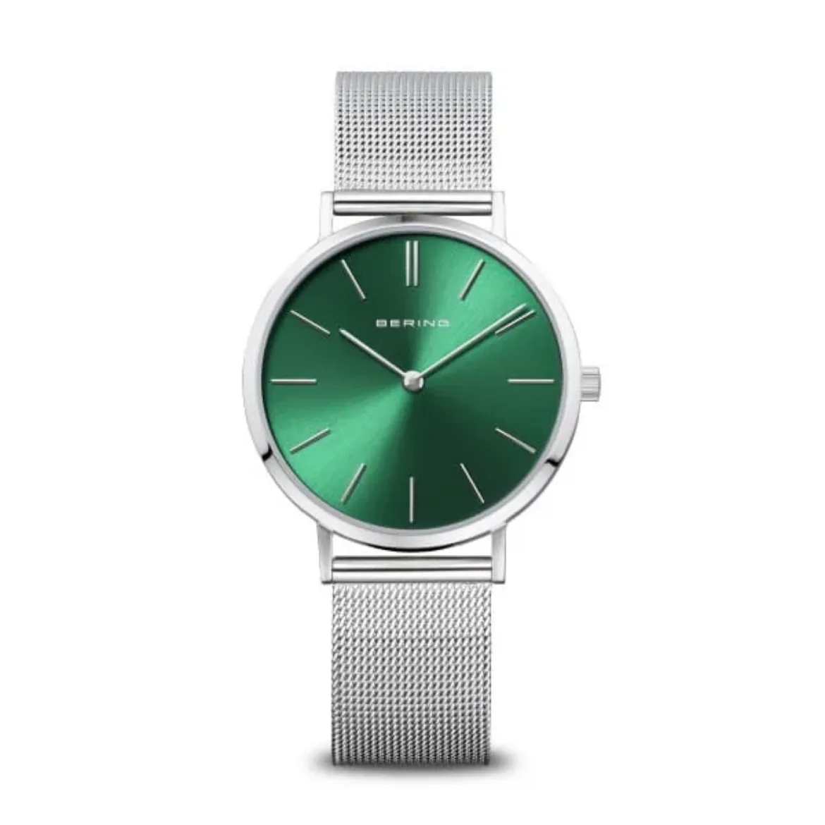 Picture of Green and Silver Mesh Strap Watch 