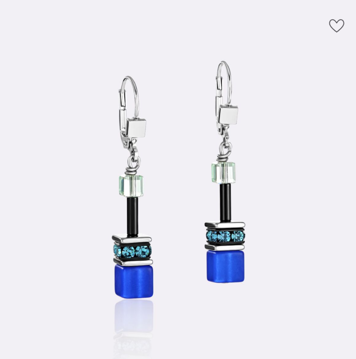 Picture of GeoCUBE® Earrings blue-green