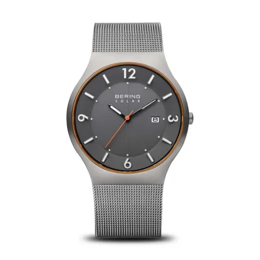 Picture of Brushed Grey with Orange Detail Watch 