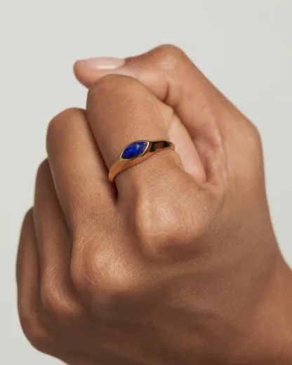 Picture of Lapis Lazuli Nomad Stamp Ring 