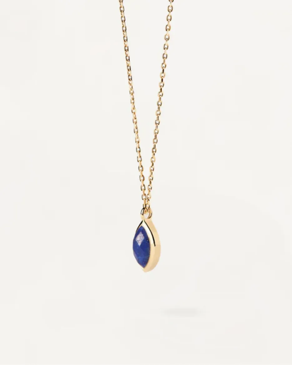 Picture of Lapis Lazuli Nomad Necklace in Gold