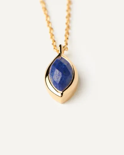 Picture of Lapis Lazuli Nomad Necklace in Gold
