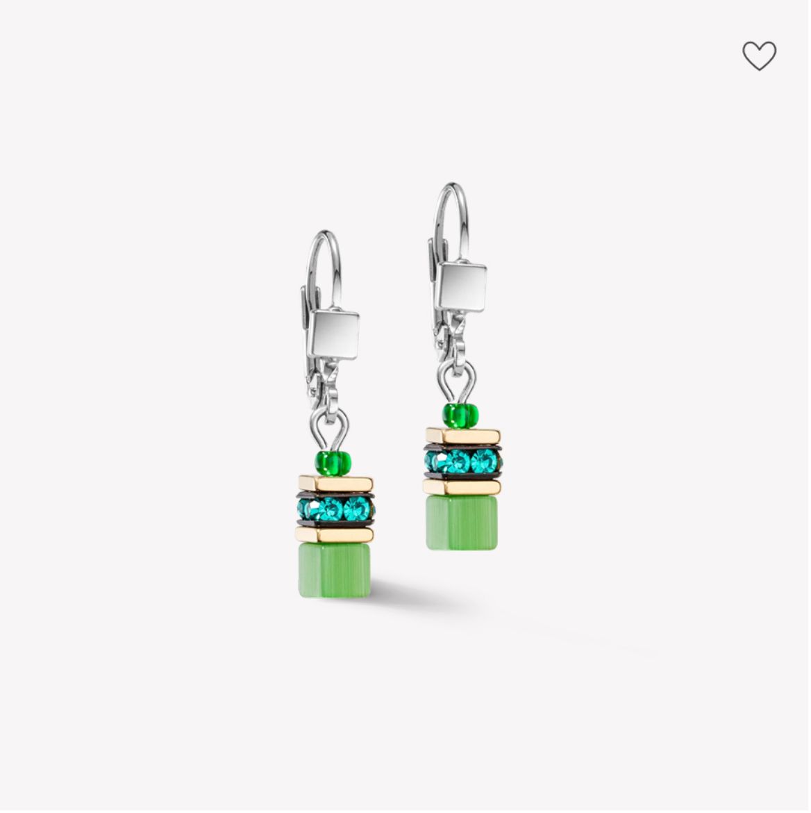 Picture of GeoCUBE® Iconic Lite Earrings Green