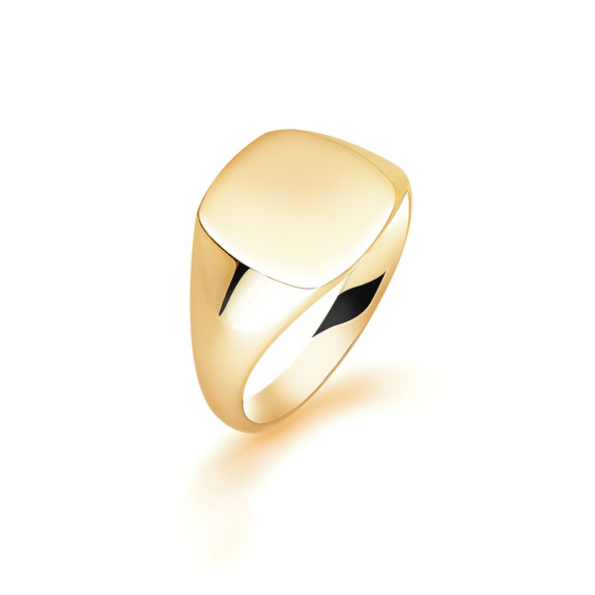 Picture of Gents Cushion Signet Ring 9ct Yellow Gold 