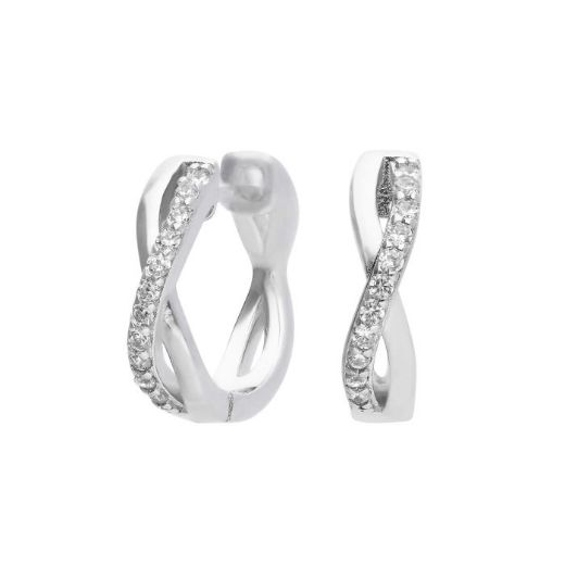 Picture of Infinity Zirconia Hoop Earrings