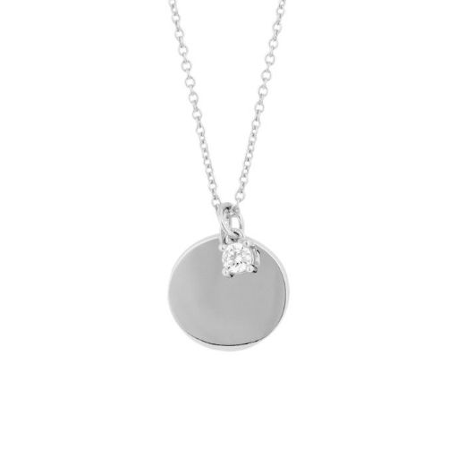 Picture of Engravable Tag Necklace with Charm