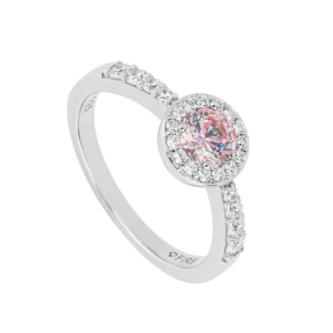 Picture of Pastel Pink Pave Set Ring