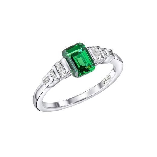 Picture of Emerald Cut Zirconia Ring