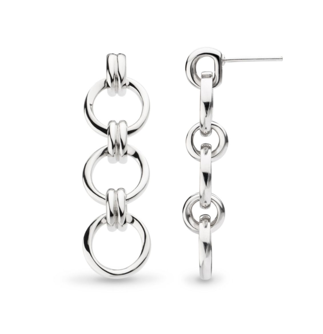 Picture of Bevel Unity Trio Stud Drop Earrings