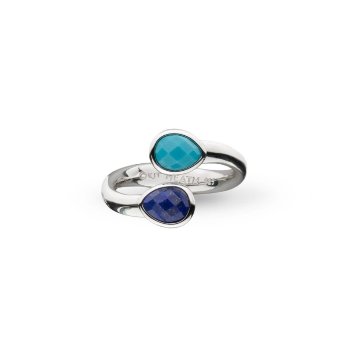 Picture of Coast Pebble Azure Gemstone Open Crossover Ring