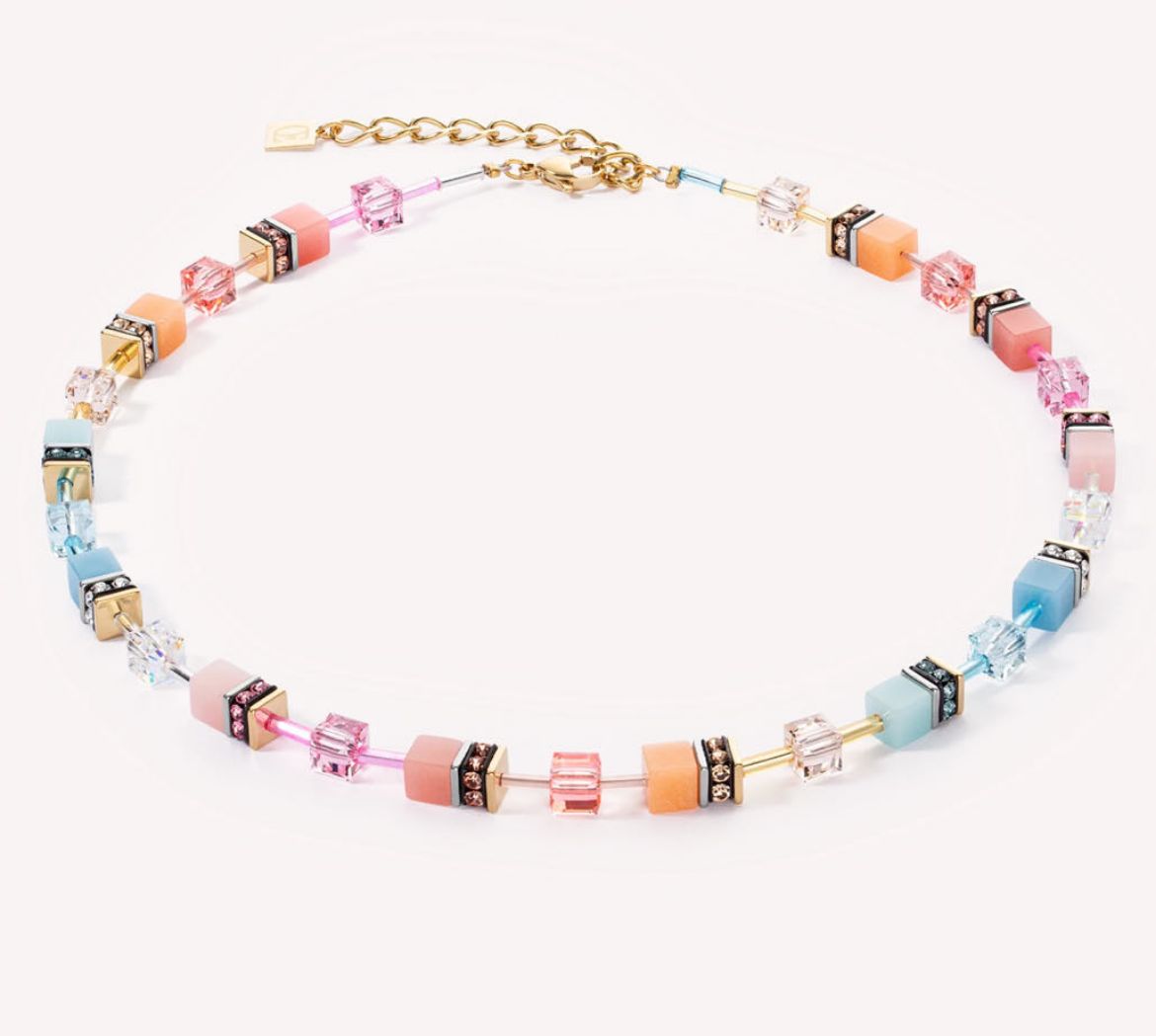 Picture of Aqua-Apricot Iconic Necklace 
