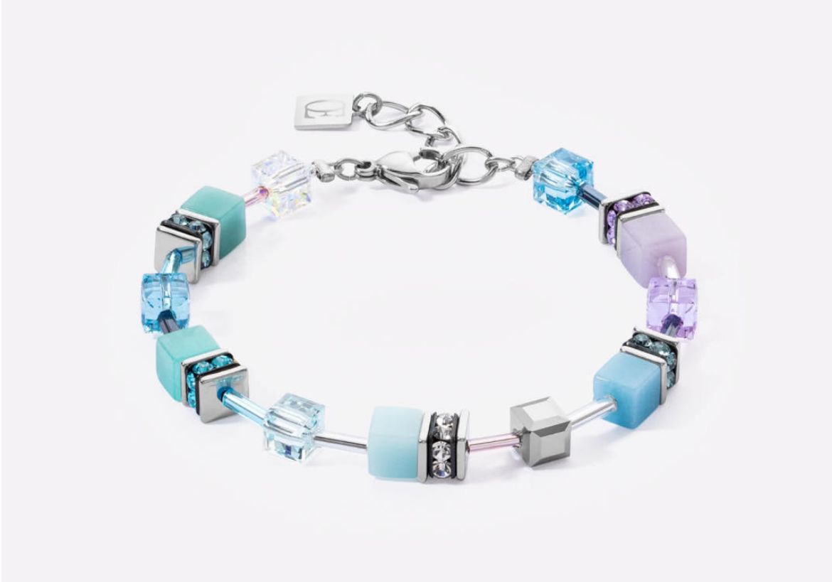 Picture of Iconic Bracelet Aqua-Lilac GeoCube