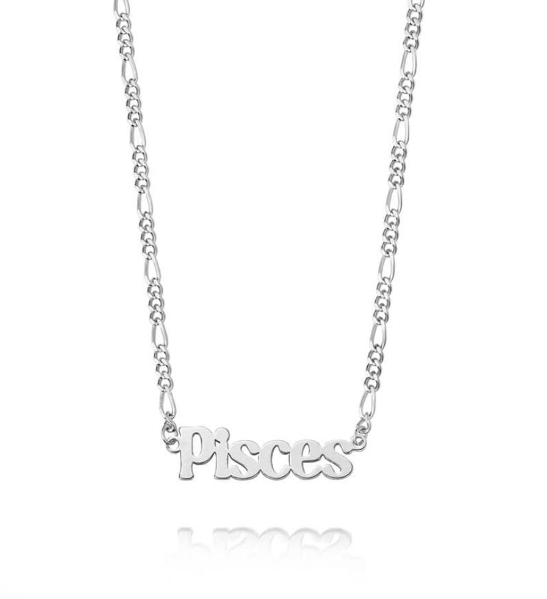 Picture of Zodiac Pisces Necklace in Silver