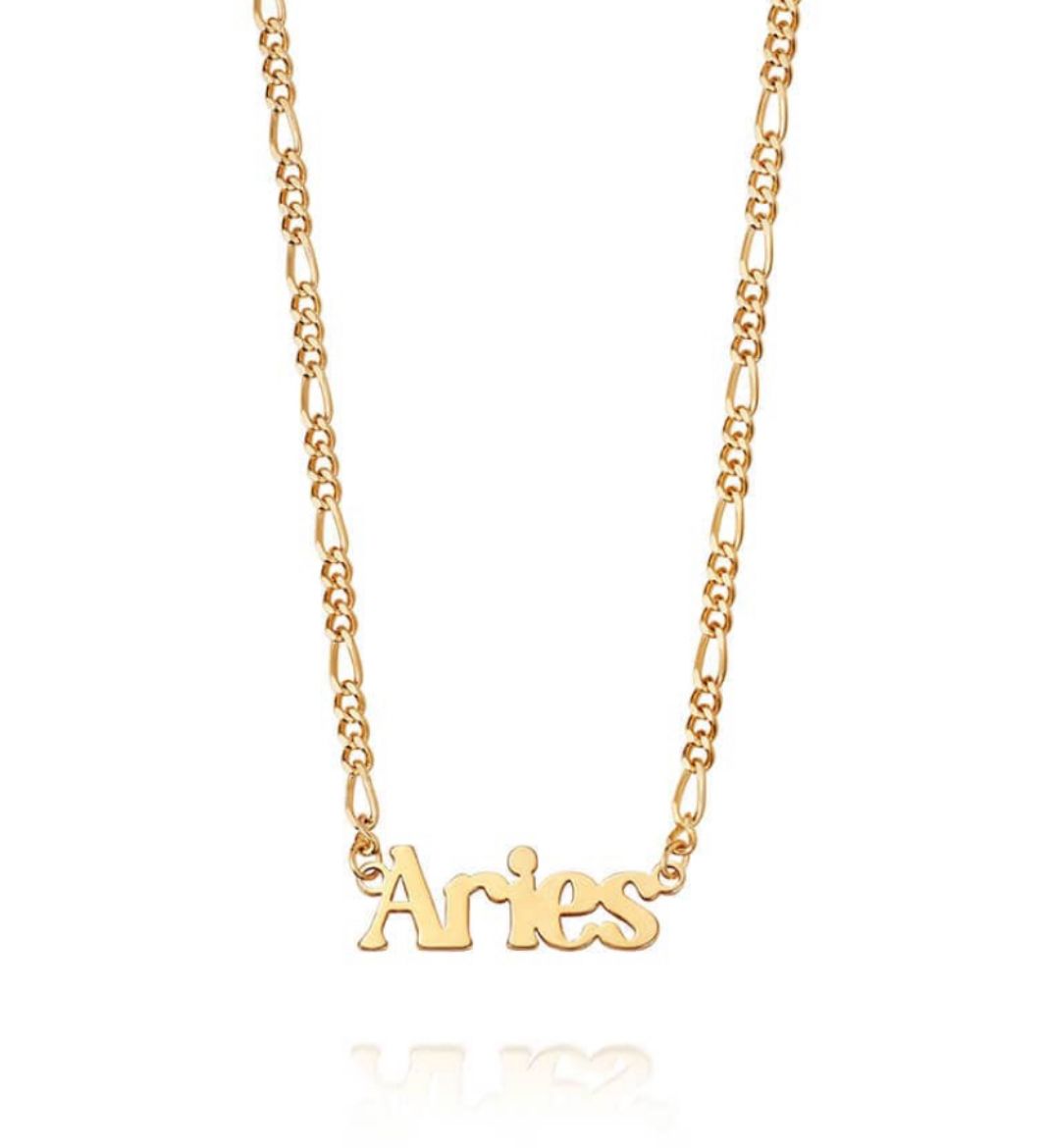 Picture of Zodiac Aries Necklace in 18ct Gold Plate