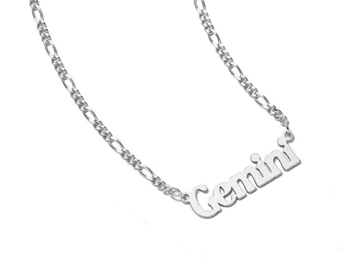 Picture of Zodiac Gemini Necklace in Silver