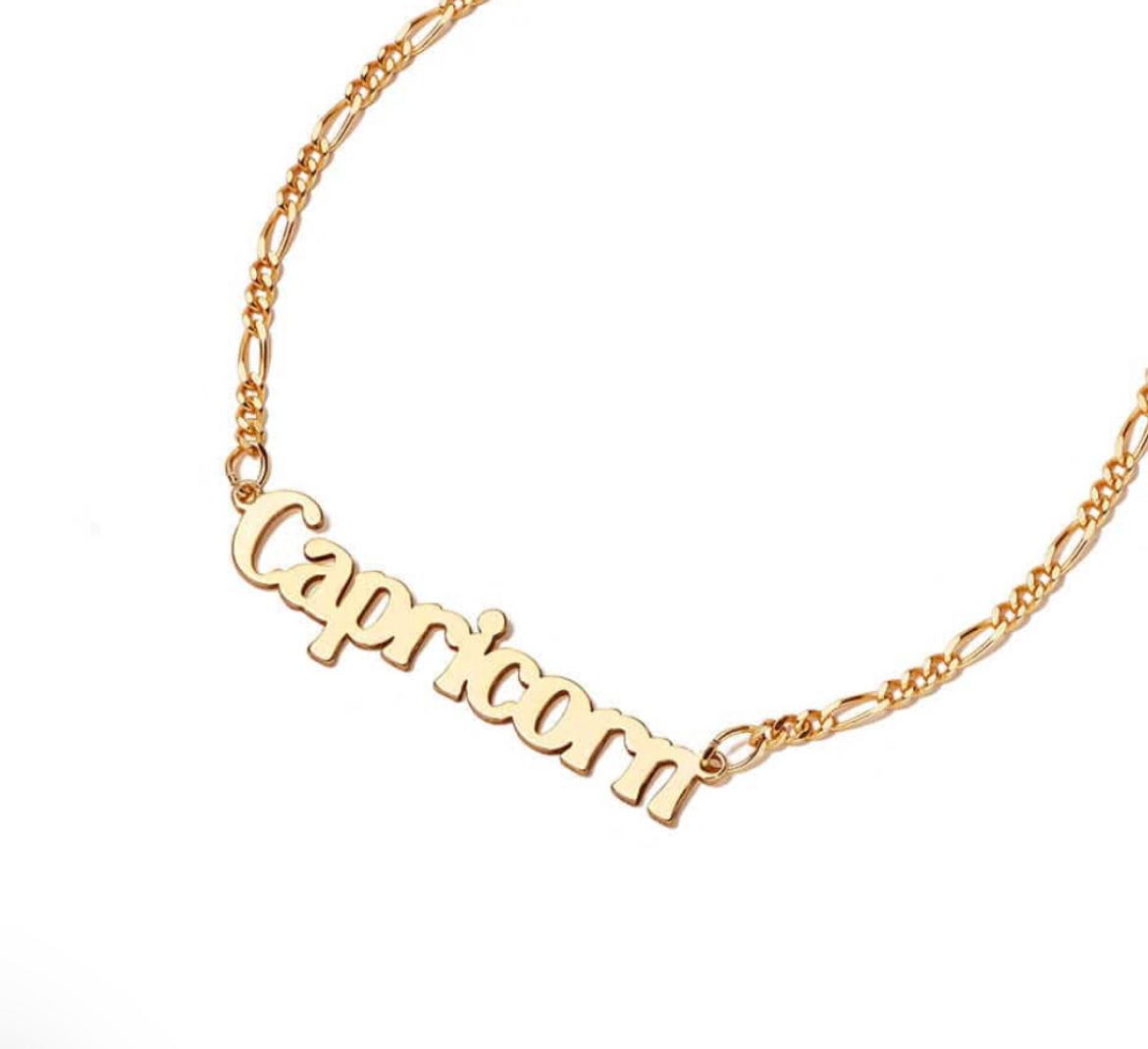 Picture of Zodiac Capricorn Necklace in 18ct Gold Plate