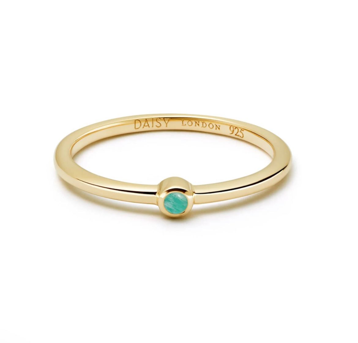 Picture of Healing Stone Ring 18Ct Gold Plate - Amazonite