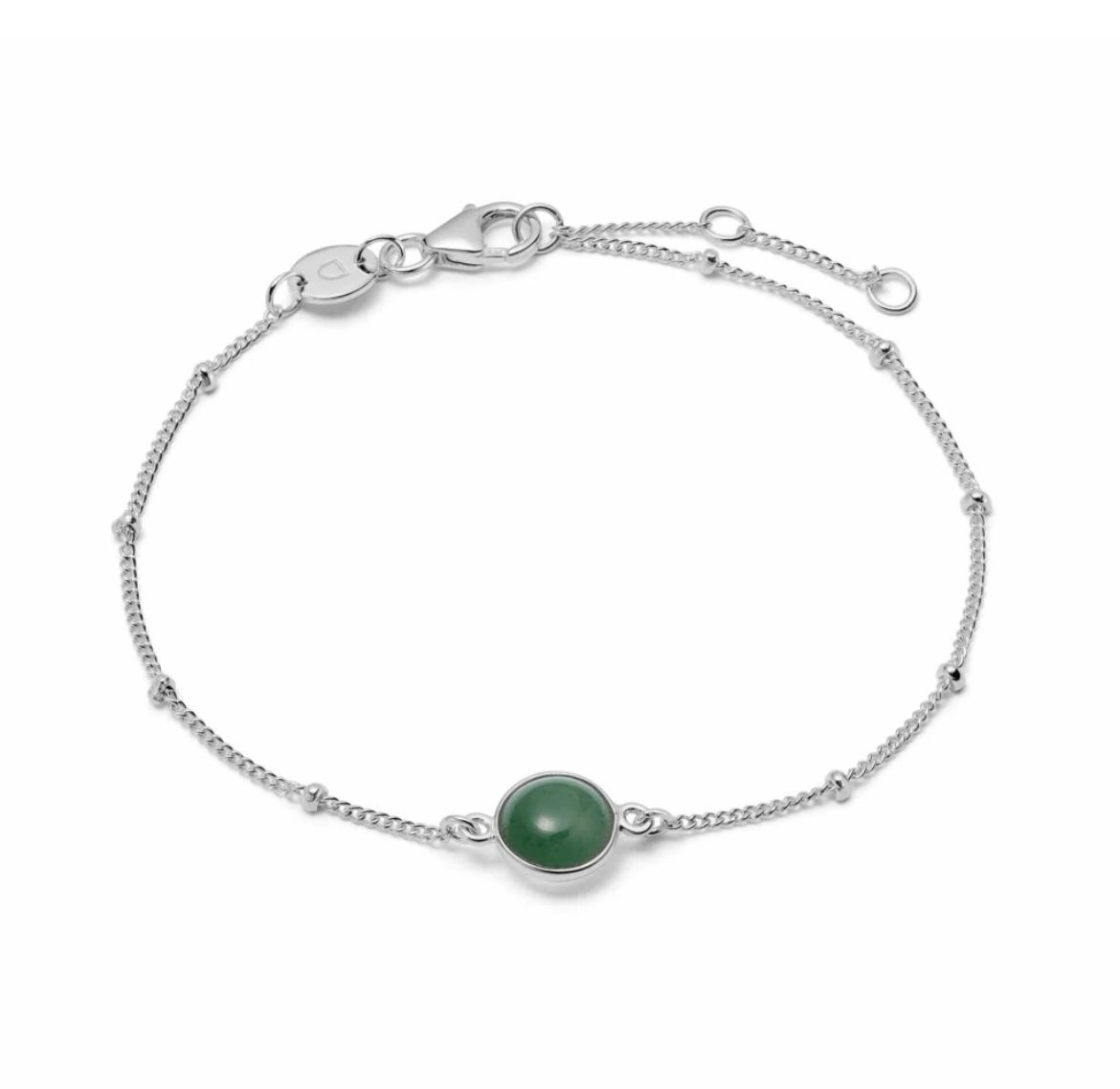 Picture of Healing Stone Bobble Bracelet Silver - Green Aventurine