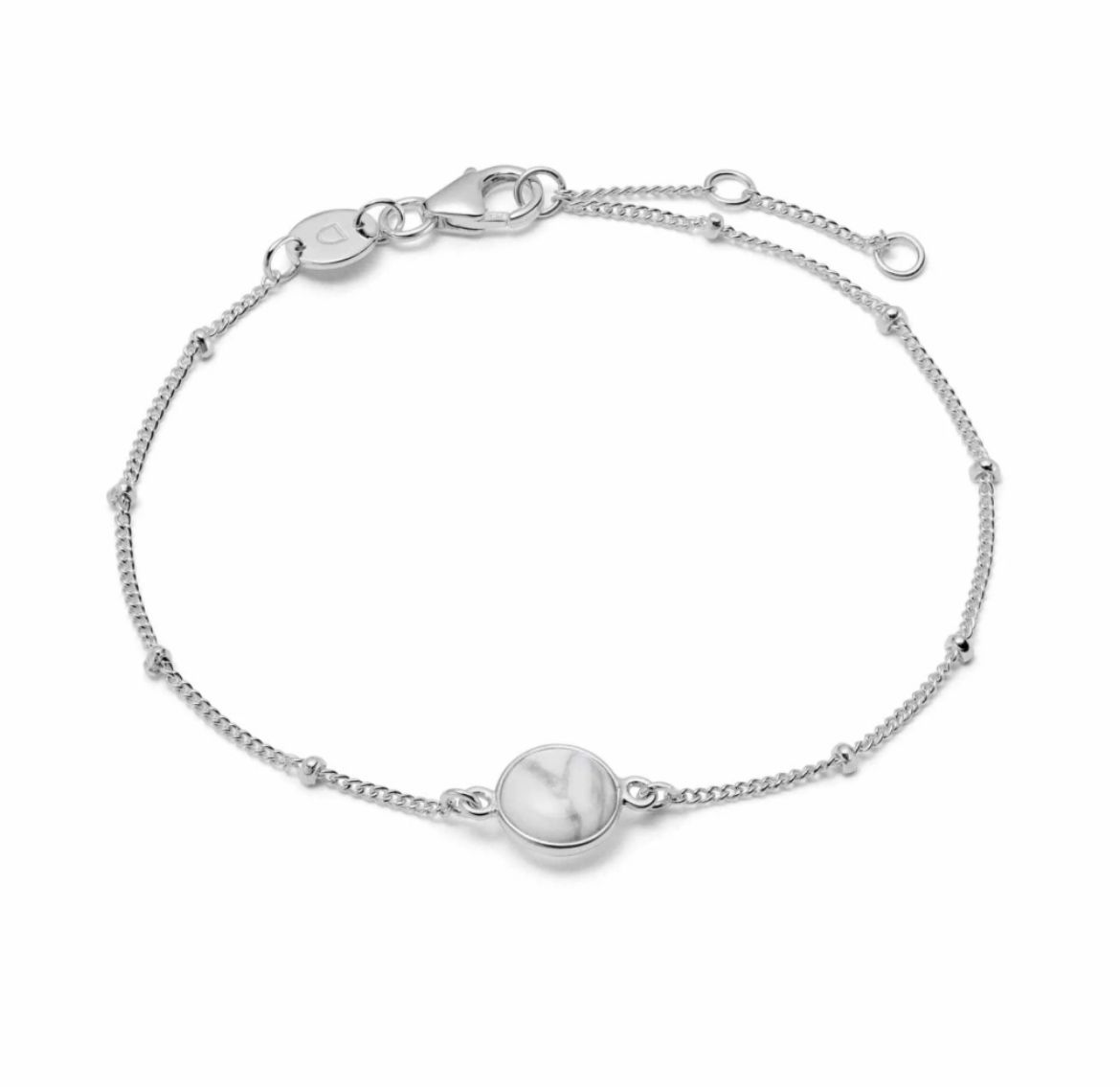 Picture of Healing Stone Bobble Bracelet Silver - Howlite