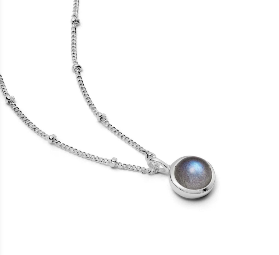 Picture of Healing Stone Necklace Silver - Labradorite