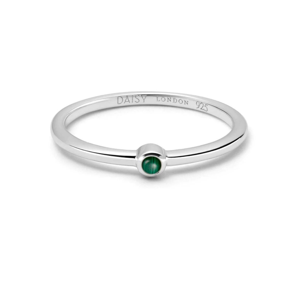 Picture of Healing Stone Ring Silver - Malachite
