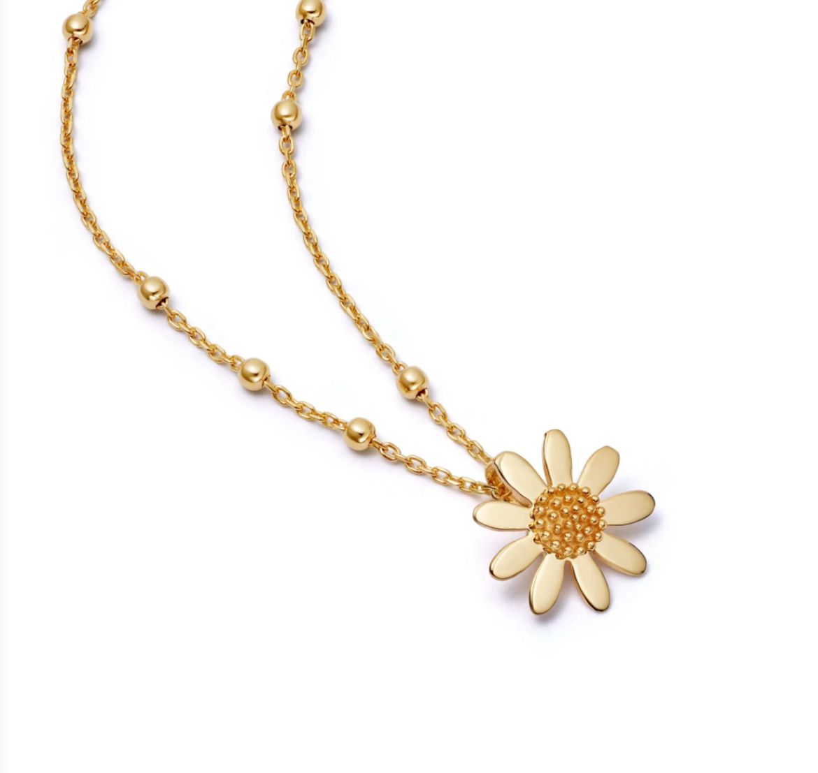 Picture of Daisy Marguerite Necklace 18ct Gold Plate