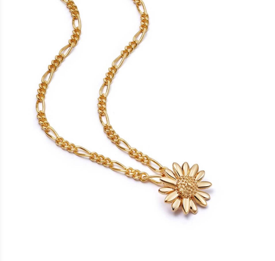 Picture of English Daisy Necklace in 18ct Gold Plate