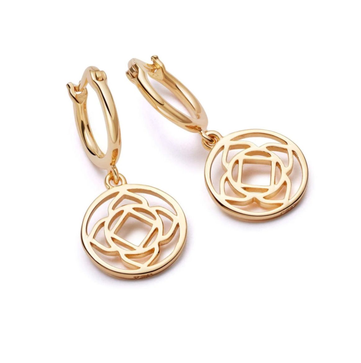 Picture of Chakra Base Earrings 18ct Gold Plate 