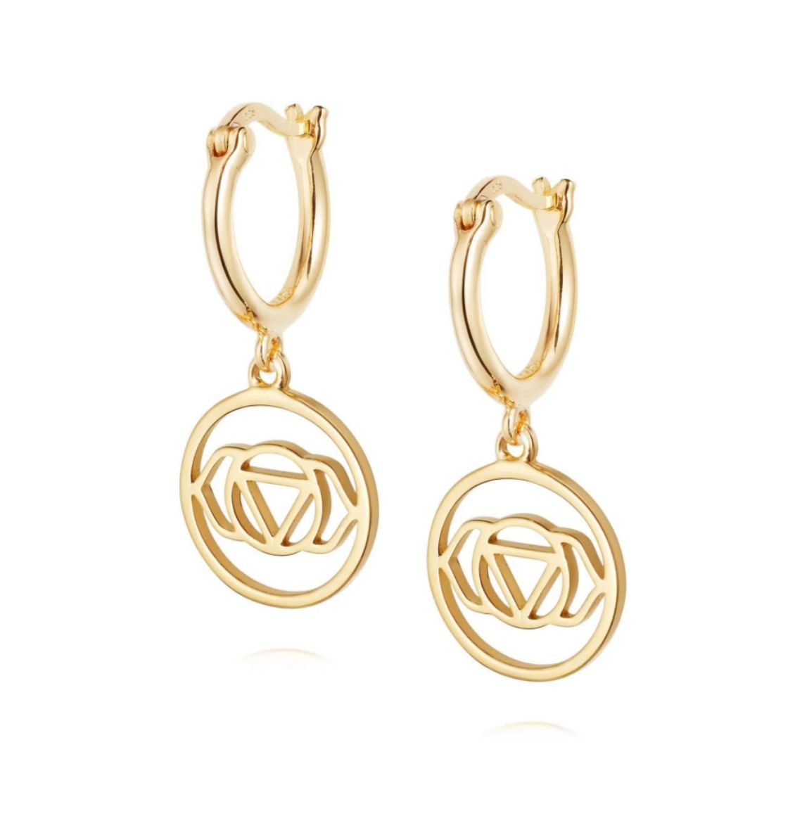 Picture of Chakra Brow Earrings 18ct Gold Plate 