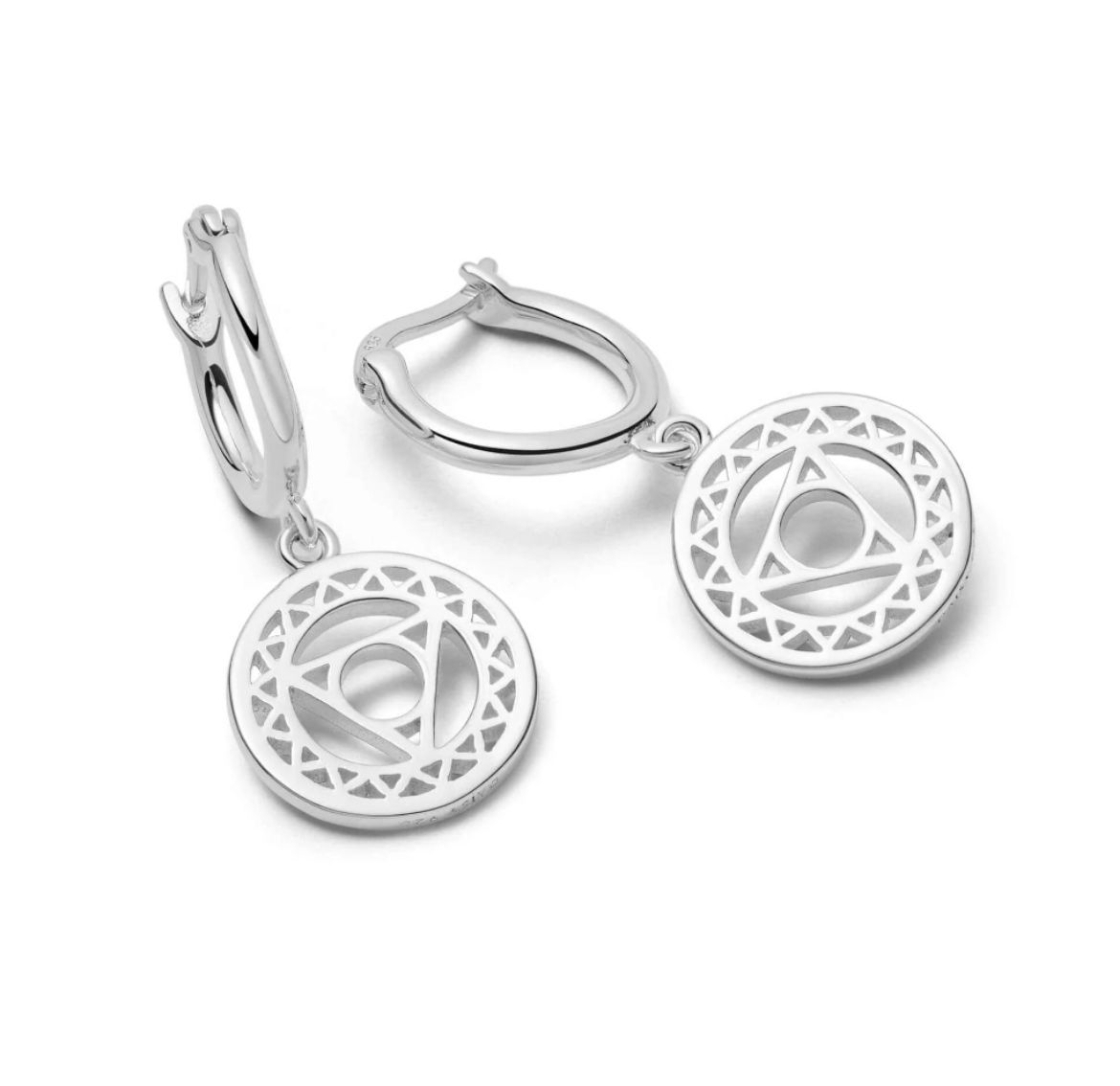 Picture of Chakra Throat Earrings Silver 