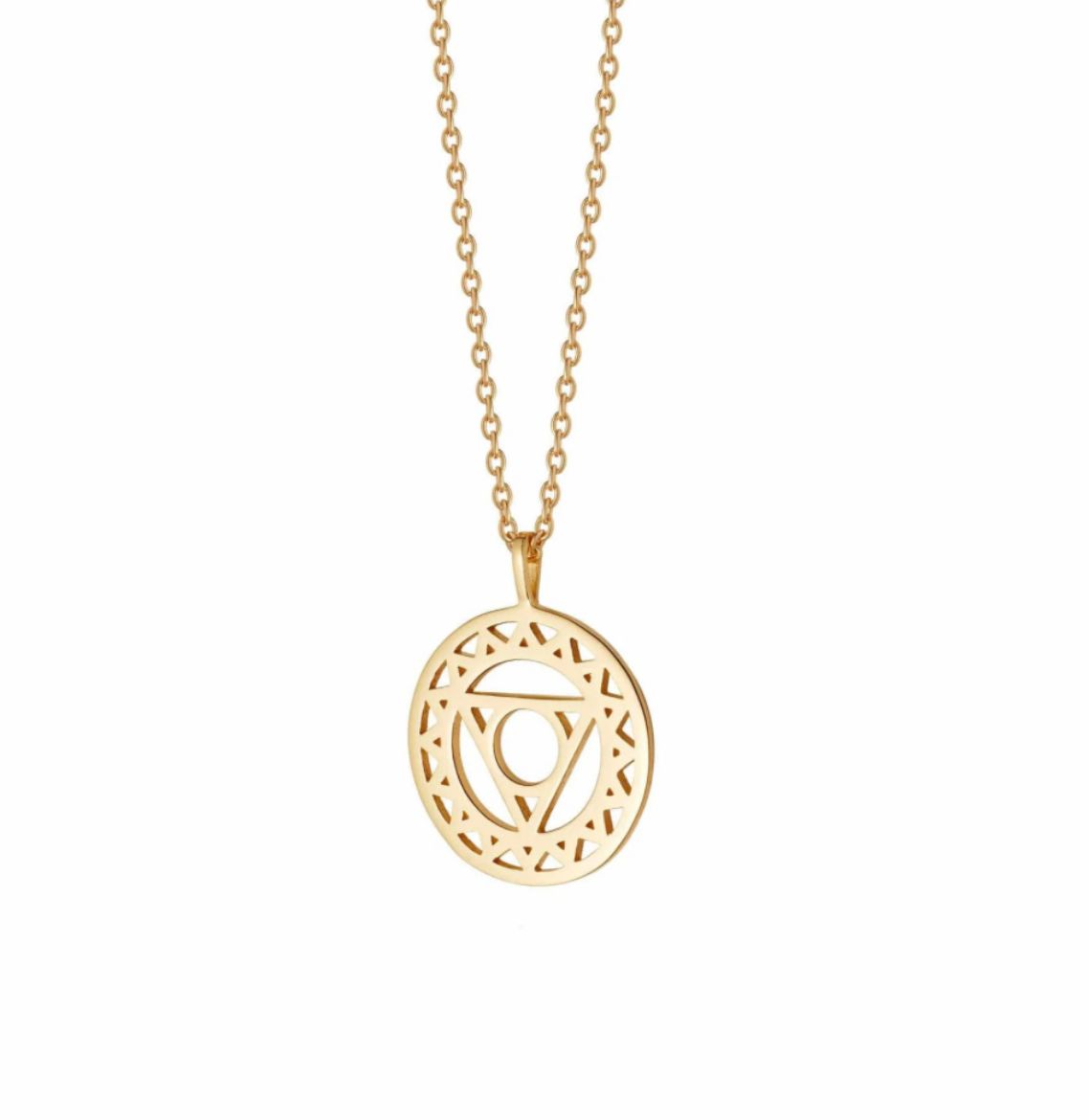 Picture of Chakra Throat Necklace 18ct Gold Plate 