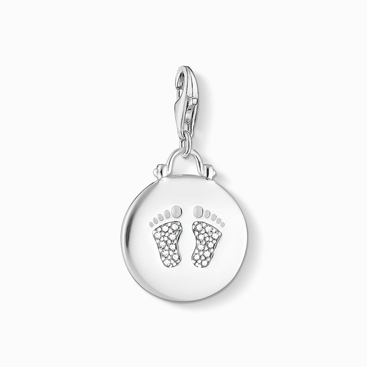 Picture of Baby Footprint Disc Charm 