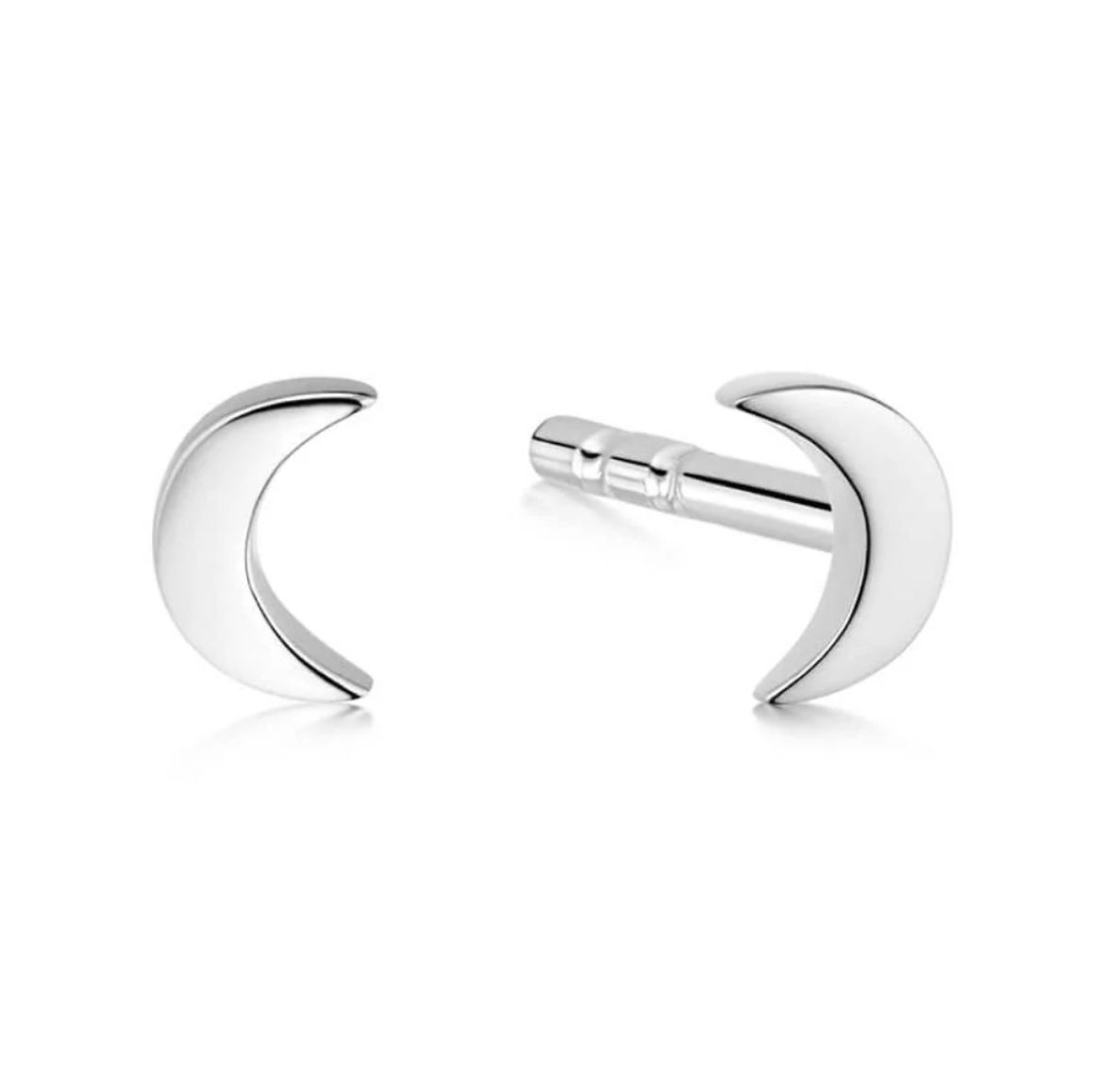 Picture of Crescent Moon Sterling Silver Studs