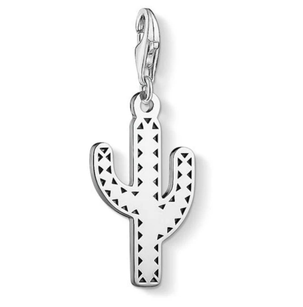 Picture of Blackened Silver Cactus Charm