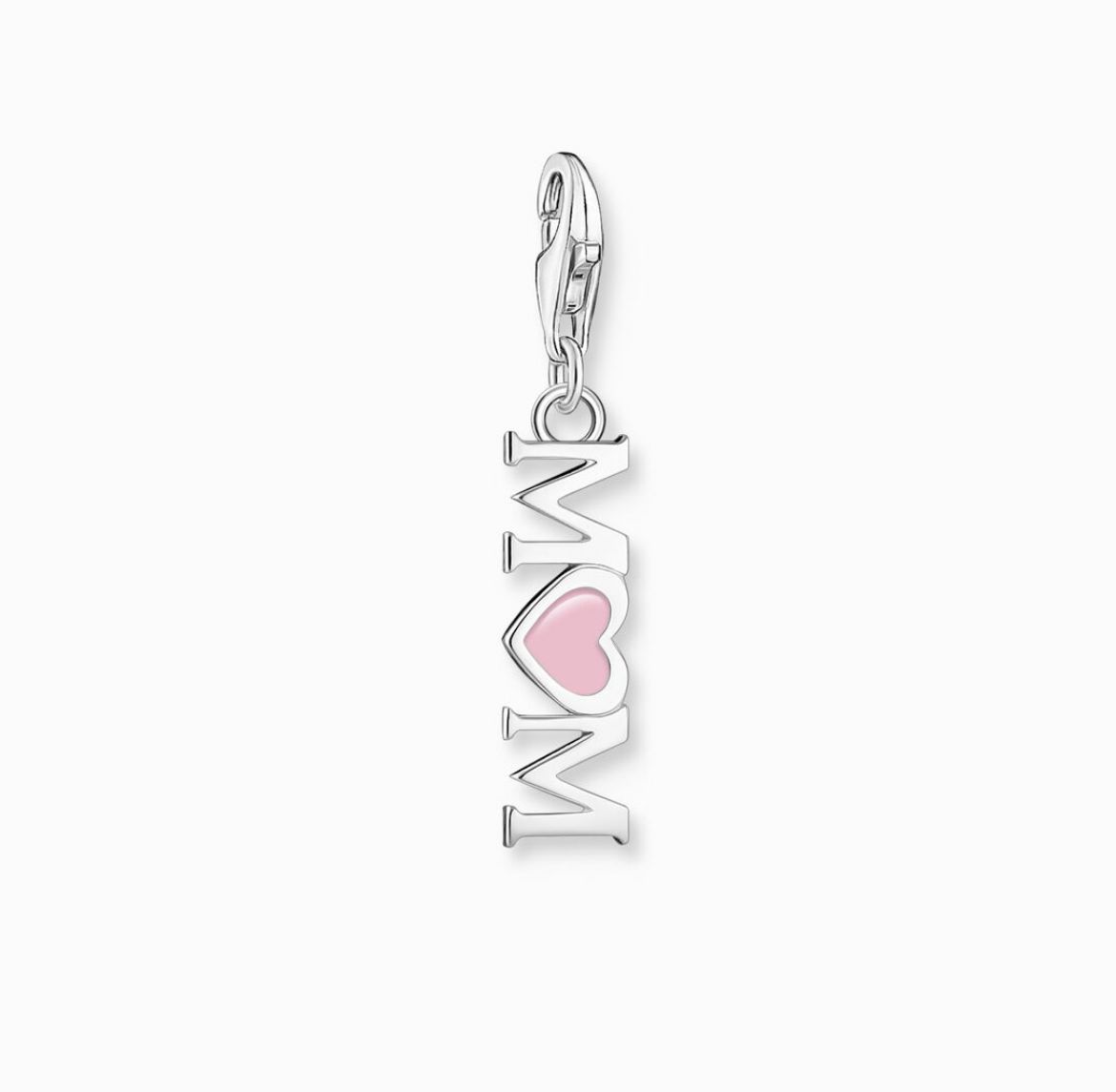 Picture of Mom Charm with Pink Enamel Heart