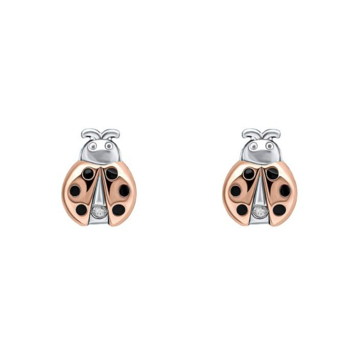 Picture of Ladybird Stud Earrings with Diamond