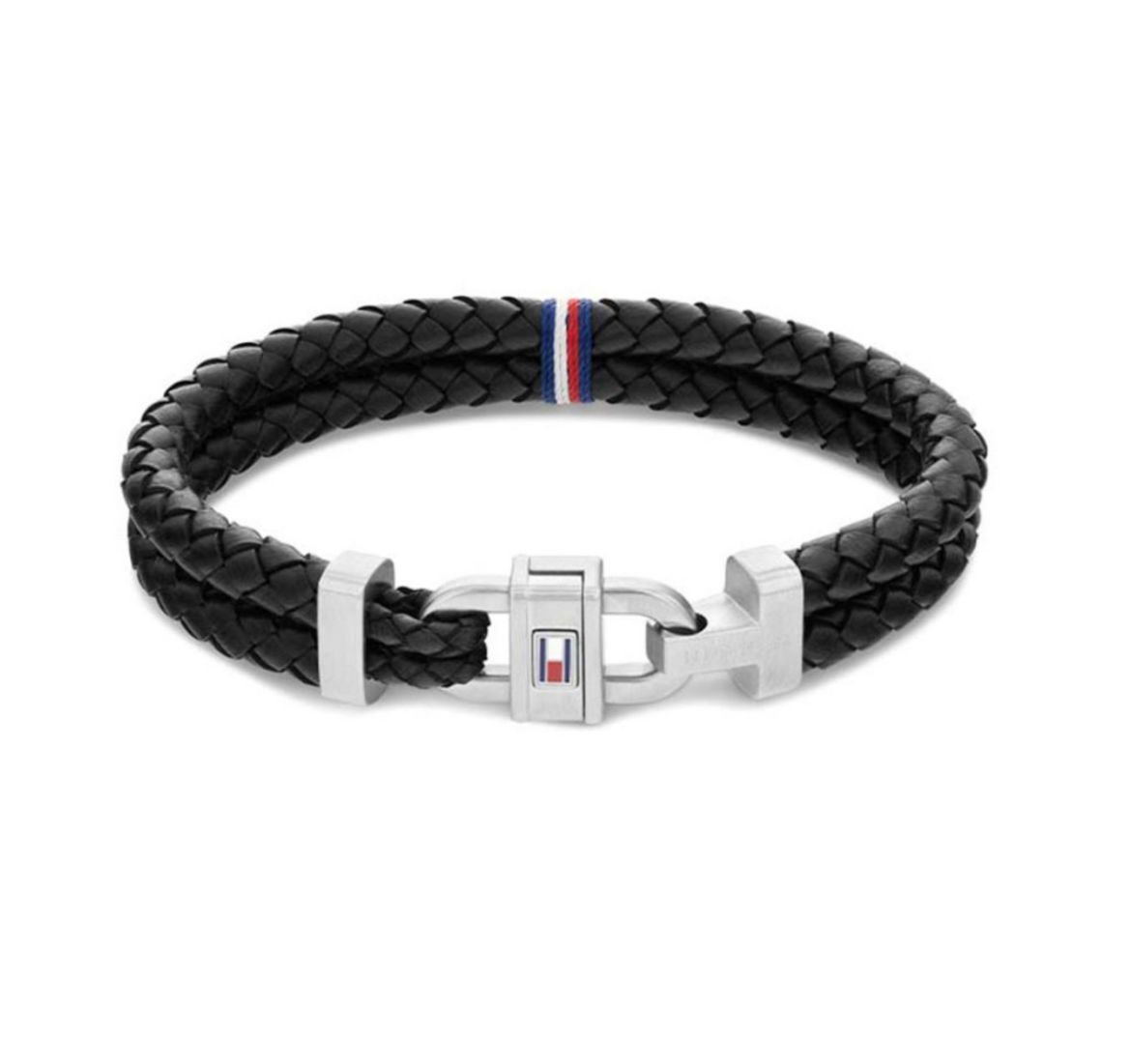 Picture of Black Braided Leather Bracelet