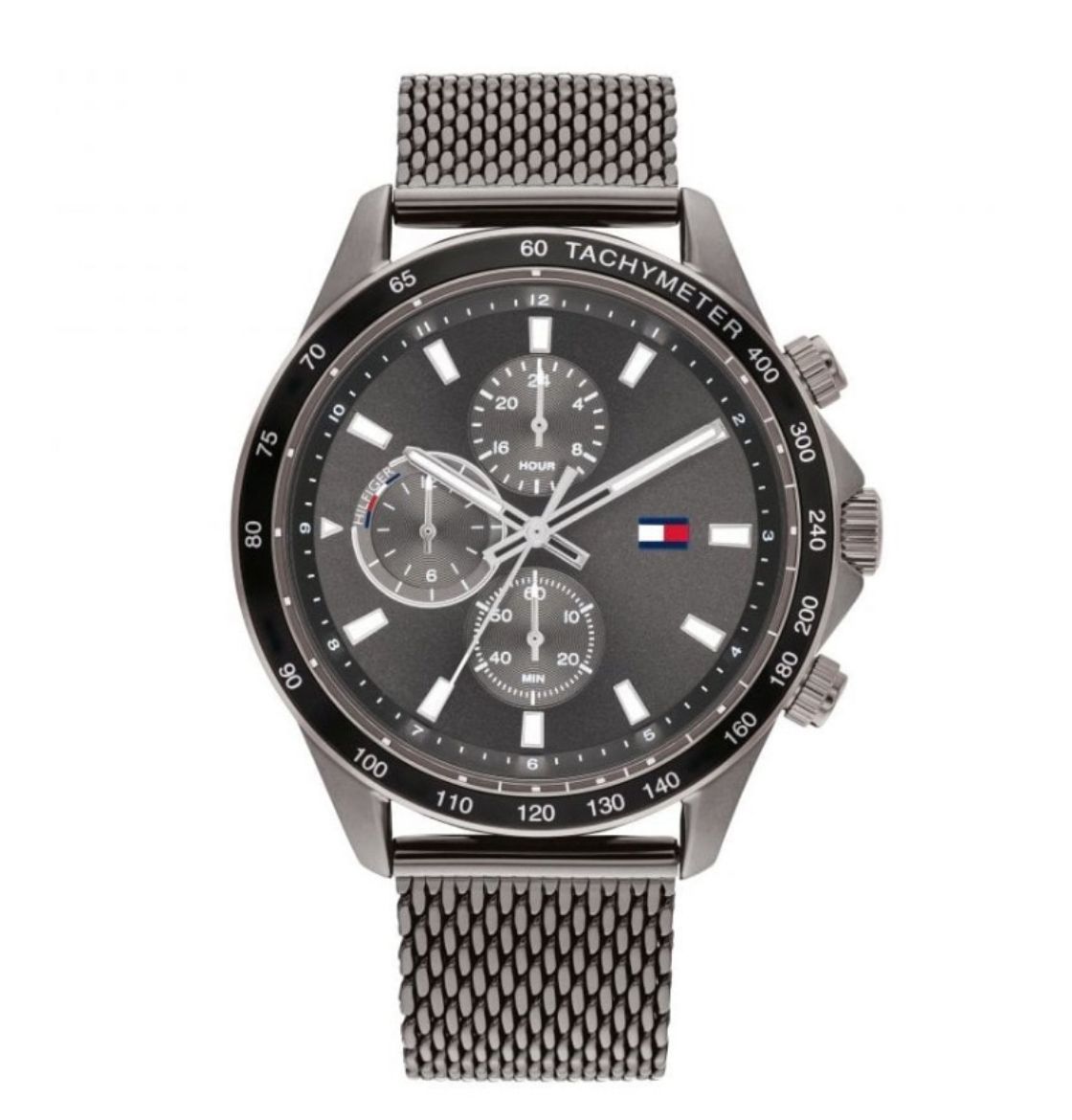 Picture of Miles Grey Dial Watch with Grey Mesh Strap