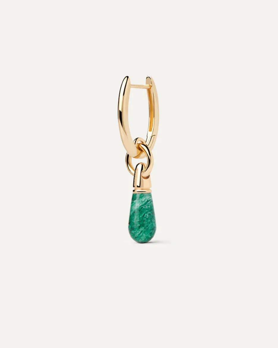 Picture of Green Aventurine Jupiter Hoops