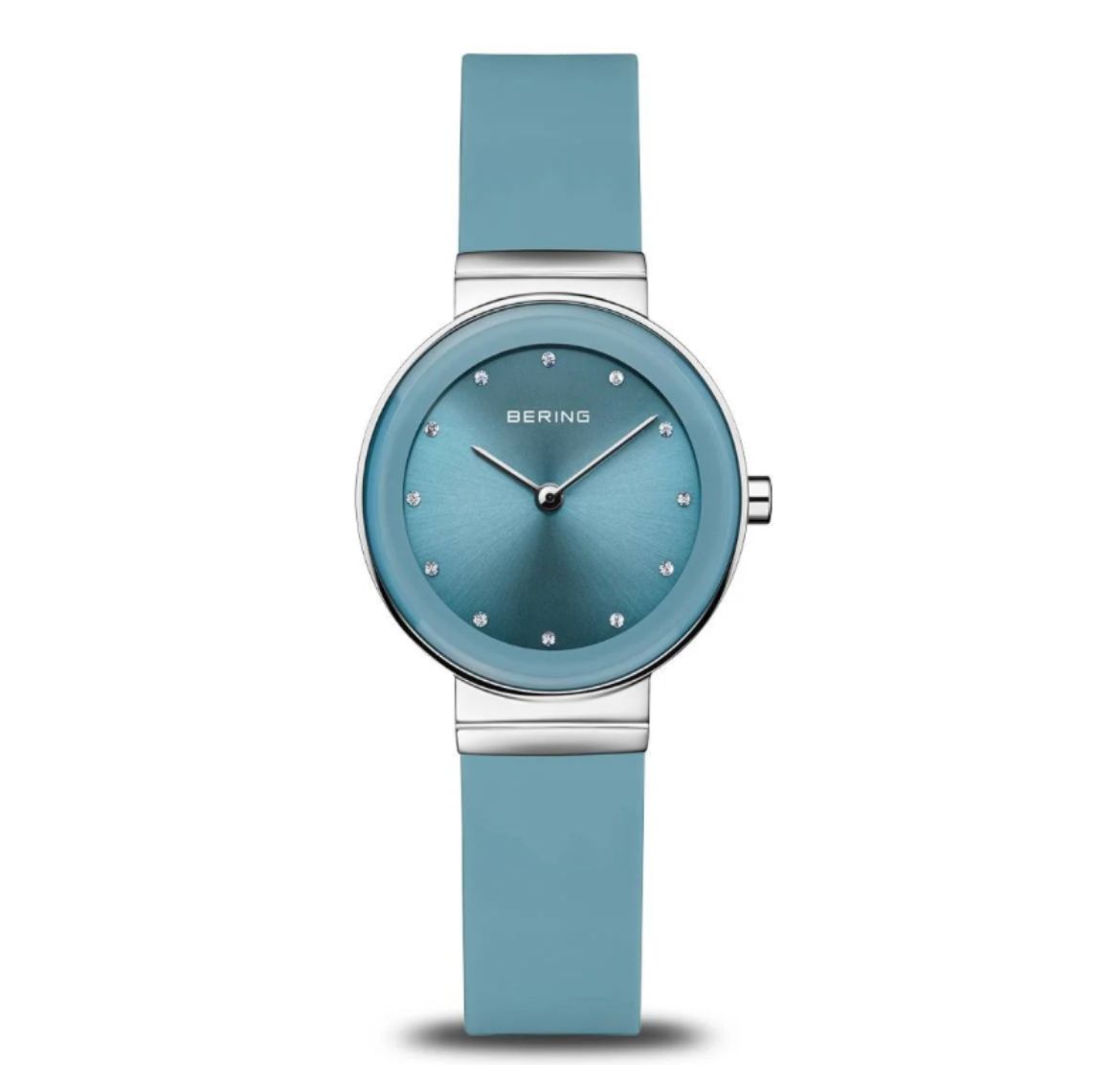 Picture of Classic Watch with Blue Silicone Strap 