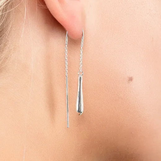 Picture of Feeder Drop Earrings with Bridge