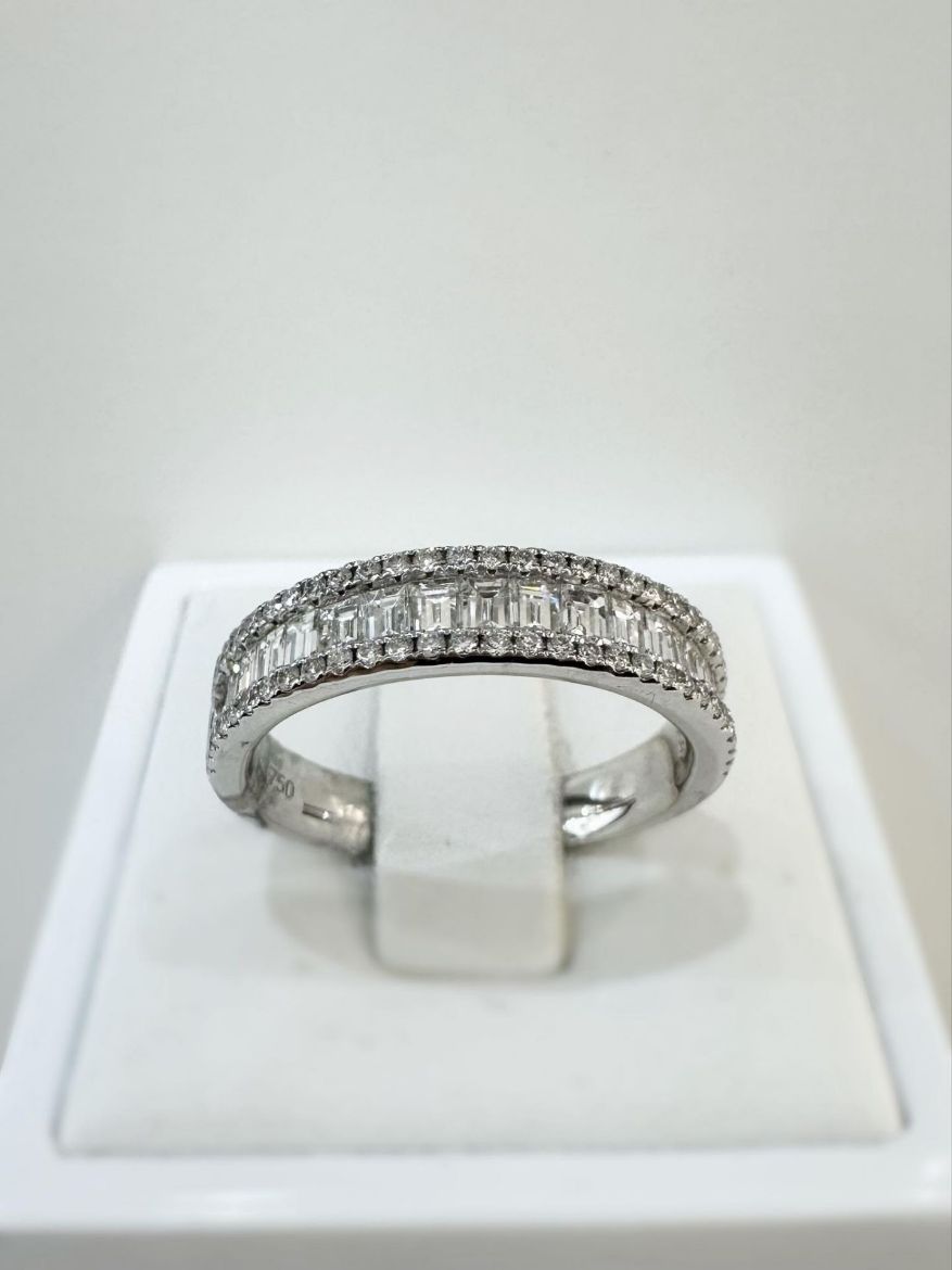 Picture of 18ct White Gold Triple Row Diamond Ring