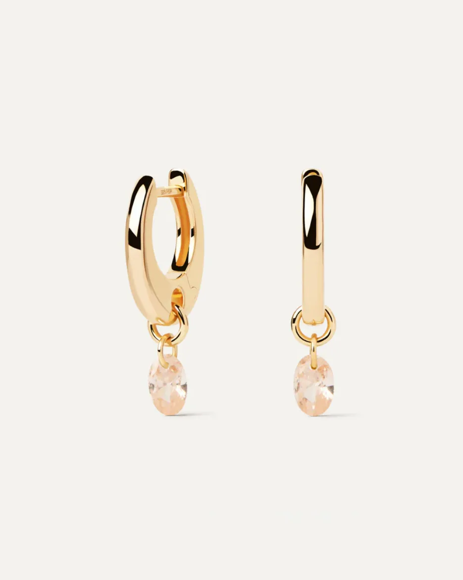 Picture of Peach Lily Hoops