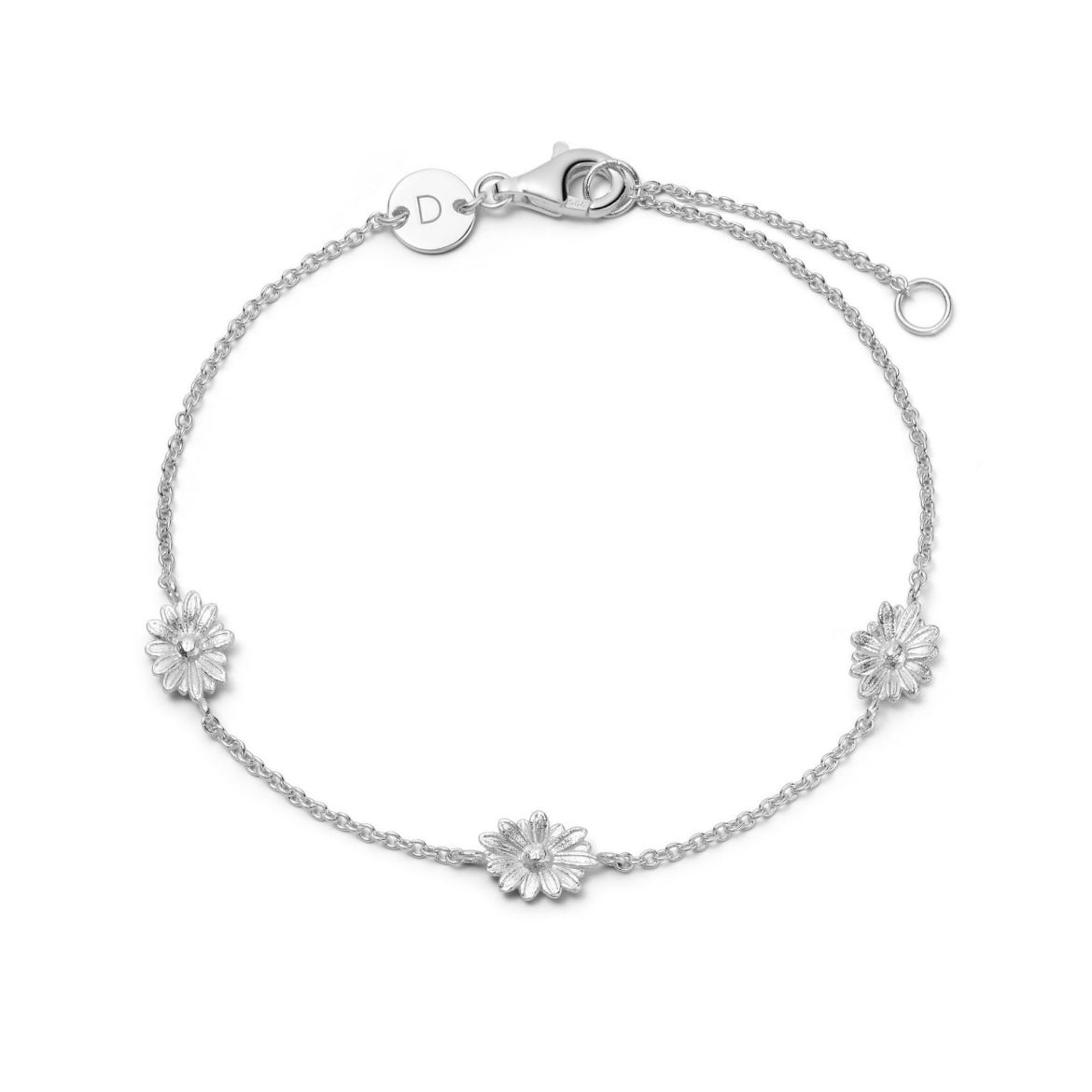 Picture of Daisy Chain Flower Bracelet Silver