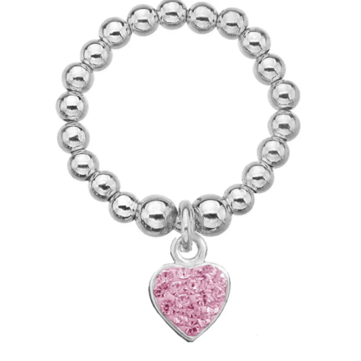 Picture of Pink Heart Sparkle Ring