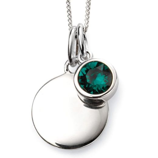 Picture of May Crystal Birthstone Silver Pendant