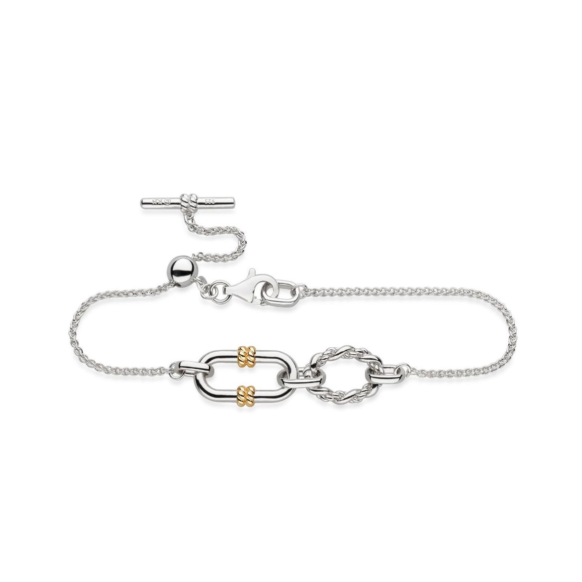 Picture of Marina Rope Link Duo Golden Slider Bracelet