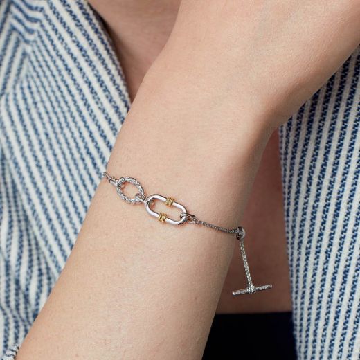 Picture of Marina Rope Link Duo Golden Slider Bracelet