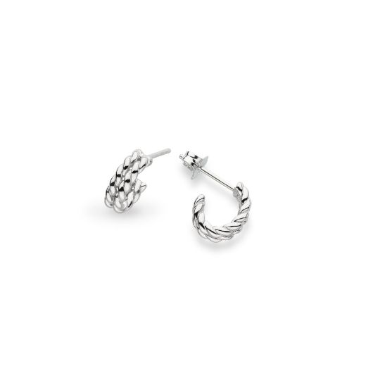 Picture of Marina Rope Stud Hoop Earrings